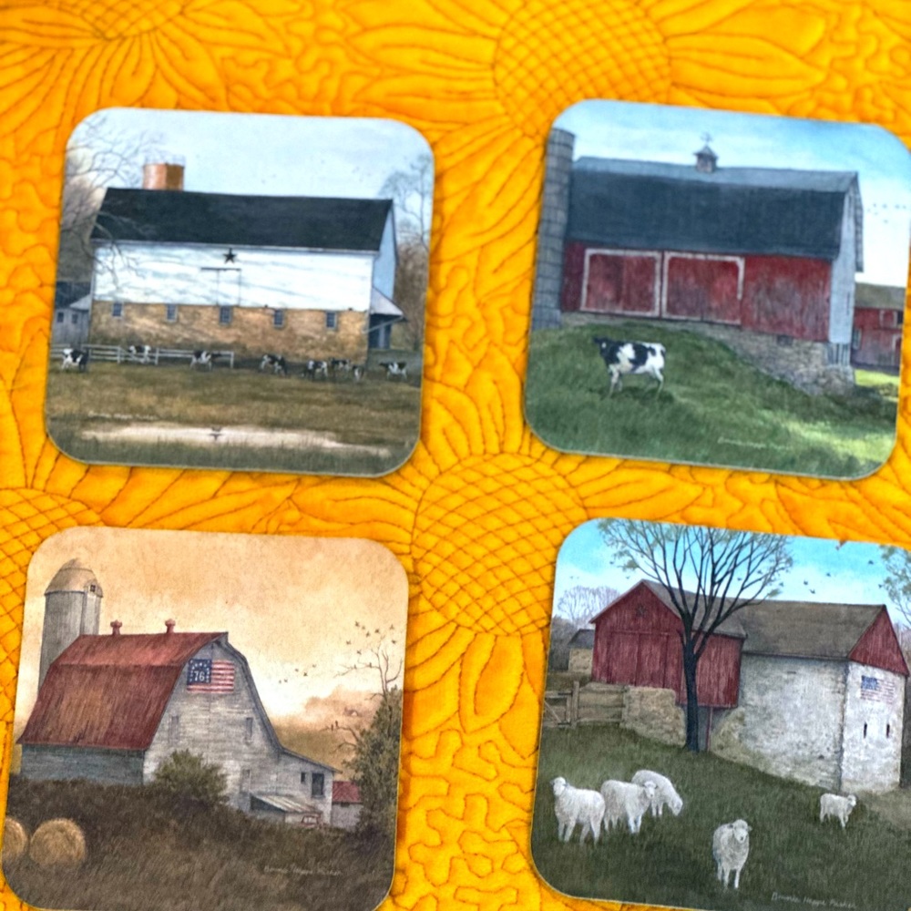 Set 4 Coasters - Country Path